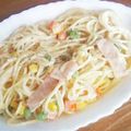 ぴゅれぐみ。。's cooksnap of when they made 生クリーム不使用＊基本のクリームパスタ.