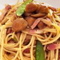 Nya6nya6's cooksnap of when they made 株なめこスパゲッティ.