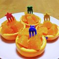 ドルフィンサーモン's cooksnap of when they made 簡単☆キュートなオレンジ♪.