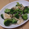 きらり流れ星's cooksnap of when they made ブロッコリーときのこと鶏肉のうま塩炒め.