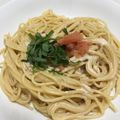 moe0103's cooksnap of when they made 大葉香る明太クリームパスタ.
