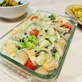 しのはきょろきょろ's cooksnap of when they made ■ニョッキ・鮭ときのこのバジルクリーム■.