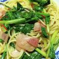 パンダコーヒー's cooksnap of when they made ほうれん草とベーコンのペペロンチーノ.