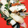 sunujiro's cooksnap of when they made ～いかとほうれん草のこくうま炒め～.
