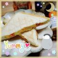 海理ママ's cooksnap of when they made スクランブルエッグ入りホットサンド.
