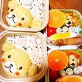 ストロベリー♡ローズ's cooksnap of when they made ＊ラブリーくまちゃん弁当＊（キャラ弁）.