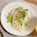 ＊＊めろん＊＊'s cooksnap of when they made 白ネギと大根のナムル.