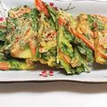 新妻あや's cooksnap of when they made 春菊のチヂミ.