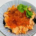 くっくくっくぅー's cooksnap of when they made ☆簡単☆ゴージャスいくらシャケ丼.