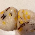 ＊メグリンヌ＊'s cooksnap of when they made コーン＆塩昆布＆オリーブオイルのおにぎり.