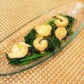 なつき☆ミ's cooksnap of when they made 海老とほうれん草のバター醤油ソテー.