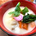 koiko亭's cooksnap of when they made 煮しめの残りで白味噌雑煮.