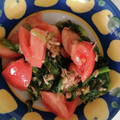 ものぐさtakky's cooksnap of when they made ほうれん草とトマトとツナのサラダ.
