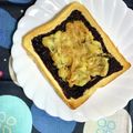 ふたごゆき's cooksnap of when they made チョコバナナきなこトースト♥.
