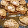 ariｻﾝ's cooksnap of when they made レンコンのはさみ焼き.