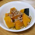 まるちぇんろ's cooksnap of when they made かぼちゃの煮付け。挽肉入り.