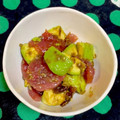 クックOWPJU3☆'s cooksnap of when they made ☆簡単☆アボカドとマグロの海苔佃煮和え.