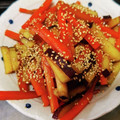 ぷぅみゃん's cooksnap of when they made 簡単☆さつまいもとにんじんのきんぴら.