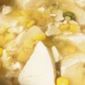 のんのんSTELLA's cooksnap of when they made 豆腐と卵とコーンの中華スープ.