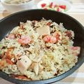イベ長's cooksnap of when they made ホットプレートで簡単シーフードパエリア♪.