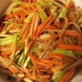rosemaryn's cooksnap of when they made ごぼう・人参・ブロッコリー芯みそきんぴら.