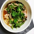 やま☆ぴろ's cooksnap of when they made セリがたっぷり！鶏南蛮風そば（うどん）.