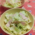 赤い電話's cooksnap of when they made 簡単♪超特急！！レタスとハムのサラダ.