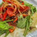 Faiza's cooksnap of when they made トマト入り牛肉と野菜の甘酢炒め.
