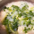 ピンクの毛糸だま's cooksnap of when they made 七草で簡単ホッコリしょうがスープ.