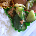non☆♪'s cooksnap of when they made きゅうりとトマト　梅あえ(｡￫ˇ艸￩).