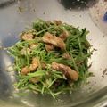 こつこつはなこ's cooksnap of when they made レンチン♪豆苗とツナとお揚げさん.