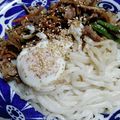 cyobindish's cooksnap of when they made 簡単！温玉のせ肉うどん！.