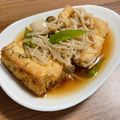 meikoh's cooksnap of when they made 手軽に♡厚揚げだし豆腐のなめこあん♬.