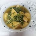 tico nico's cooksnap of when they made 簡単昆布茶レシピ♪水菜と油揚げの煮物.