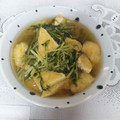 tico nico's cooksnap of when they made 簡単昆布茶レシピ♪水菜と油揚げの煮物.