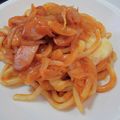 nachichoco's cooksnap of when they made ゆでうどんde簡単チーズナポリタン♡.