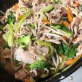 junior0713's cooksnap of when they made 青梗菜と豚バラ野菜炒め.