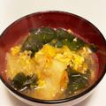 クック4PY7HN☆'s cooksnap of when they made マグで簡単！キムチわかめスープ.