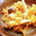 こずっぺ's cooksnap of when they made しめじ卵ソテー酒粕入り.