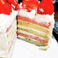 人生虹色's cooksnap of when they made レインボーシフォンケーキ.