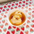 あやちん０８１６'s cooksnap of when they made 中身が出ない外れない！油揚げ巾着の留め方.
