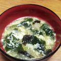 泉水・真希's cooksnap of when they made ワカメかき玉スープ*:..｡o○☆ﾟ+｡.
