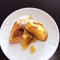ペコチ7's cooksnap of when they made フレンチトーストの甘煮りんご添え.