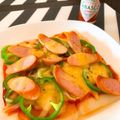 ぶらさんぽ's cooksnap of when they made フライパンで餅ピザ.