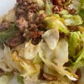 ぷーとんR's cooksnap of when they made キャベツとひき肉の甘味噌炒め.