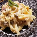 yokon☆'s cooksnap of when they made クリームパスタ♡きこり風.