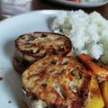 春と水's cooksnap of when they made 肉詰めれんこんのソテー.