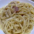 すみっちゃん's cooksnap of when they made 簡単^ω^牛乳と全卵の【カルボナーラ】.