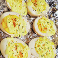 ＭEGUMI❤︎'s cooksnap of when they made 娘お気に入り！ゆで卵のピザ風♫.