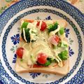 TAYU7023's cooksnap of when they made 野菜モリモリ一枚で満足ピザトースト.